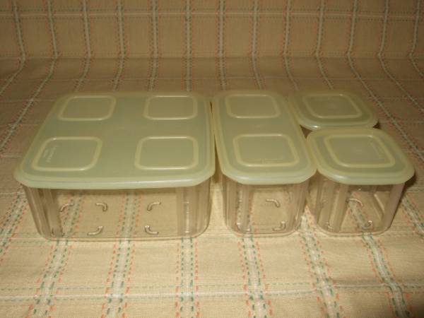 タッパーウェア　未使用　クリアメイト・＃２セット　イエロー