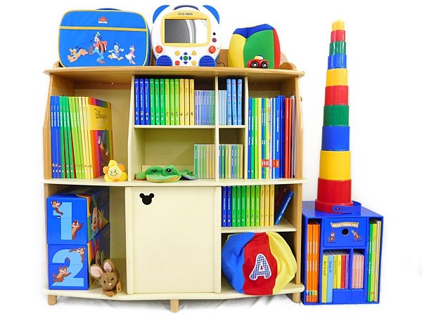 中古 DWE メインプログラム Disney 英語 教材 棚付 楽直N1521624