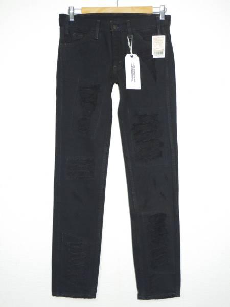 新品■Levis LVC 68606-0013 加工ブラックデニムパンツ ジーンズ