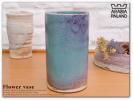 IZ17636O◎Arabiaアラビア◎フラワーベースブルー◎北欧陶器花瓶
