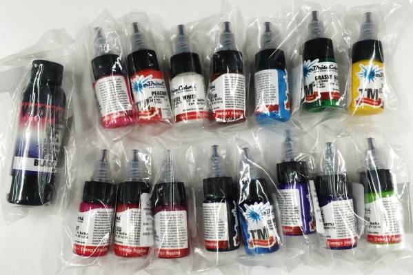 新品　刺青　タトゥー　カラー　インク　１６色セット