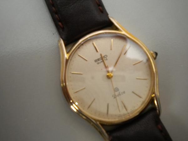 セイコー　ドルチェ　10Ｋ　中古　現状　10金枠　ツインクォーツ