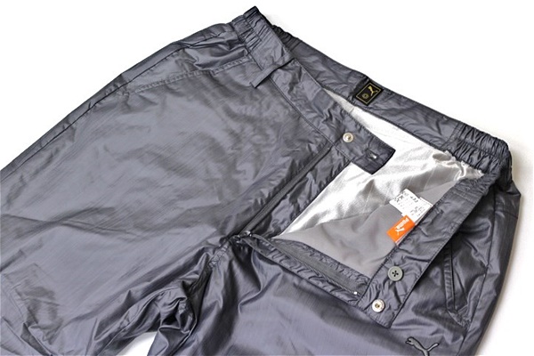 ★PUMA GOLF 裏起毛 中綿 ウインドパンツ 灰[903147-02-XO]四