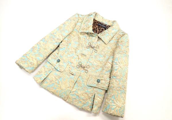 極美◆ドルチェ＆ガッバーナ デザインシルクジャケット 42