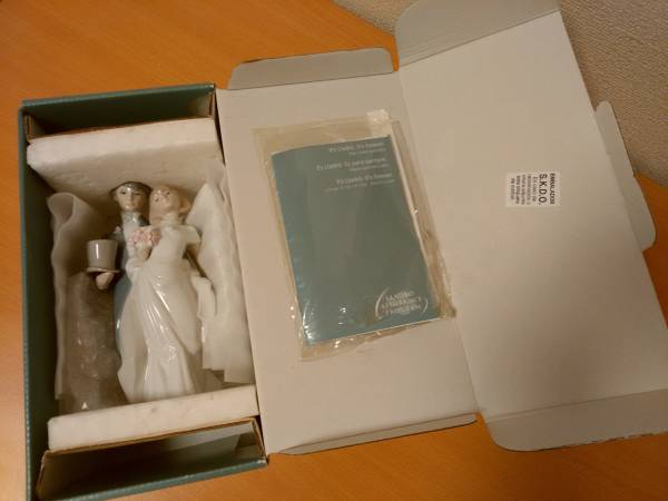 LLADRO リヤドロ ウェディング人形 陶器製『祝福の鐘の音』 LLADRO リヤドロ ウェディング人形 陶器製『祝福の鐘の音』 リヤドロ