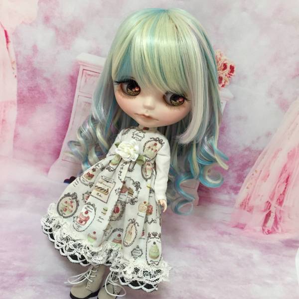 *ブライス ウィッグ*姫カール☆パステルマカロン11インチ*Blythe