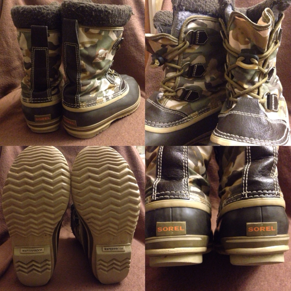 SOREL ソレル ブーツ 迷彩 24cm ウィメンズ USED品 中古