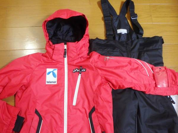 150　phenix　スキーウェア　上下 赤・黒