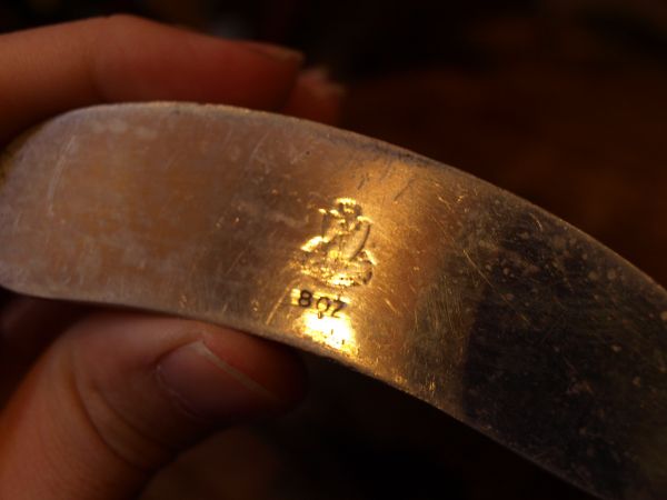 英国製/シェフィールド/スキットル/ヒップフラスコ/8オンス/槌目