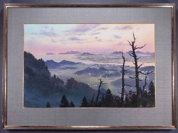 ☆ブライアン・ウィリアムズ 水彩 夕暮れ風景 Brian Williams☆