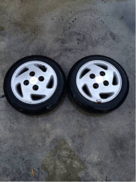 スペアタイヤ アルミホイール2本セット T105/90D12 80M FALKEN T105 