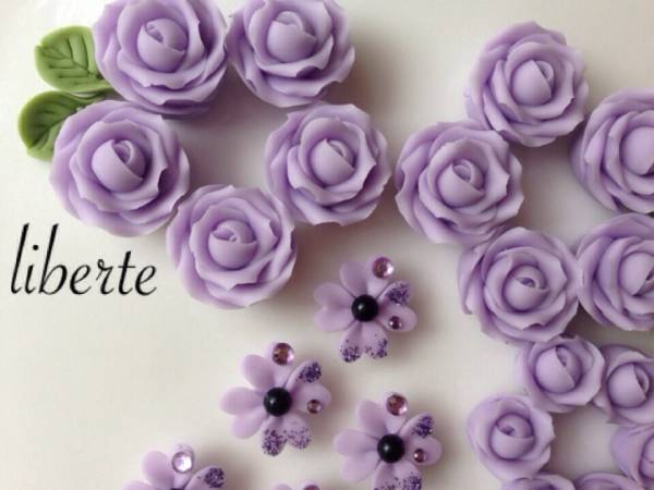liberte☆薔薇と小花☆ラベンダー☆送料無料_1