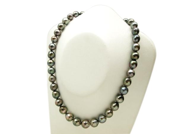 39TOP 黒蝶大珠バロックパールネックレス SV 約9mm-13mm 格安!!