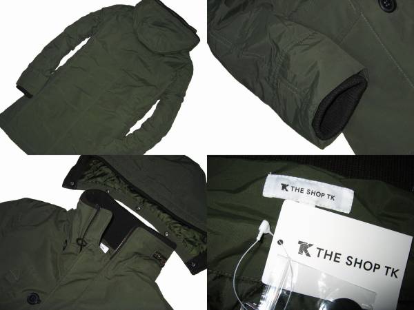 定1.5万 新品タケオキクチ 中綿ミリタリーコート カーキML，XL た/ち