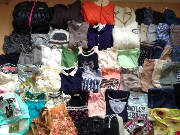 子供服まとめ売り★150cm-160cm/女の子/ブランド有/送料安★56点