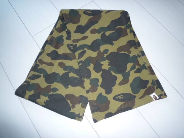 格安　BAPE マフラー　エイプ　迷彩　1st camo