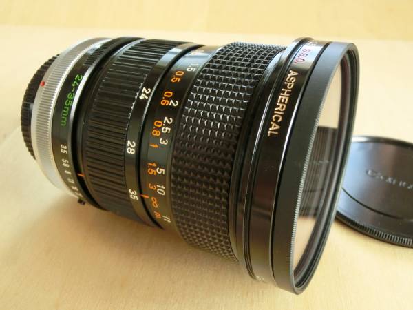 キャノンズームレンズ FD24-35mmf3.5 ASPHERICAL、中古レンズ 一眼