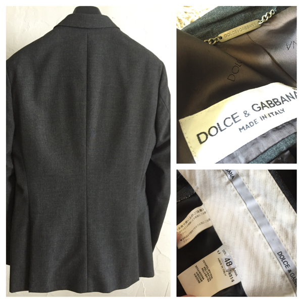 ☆DOLCE＆GABBANA ドルチェ＆ガッバーナ スーツ美品中古 ４８☆