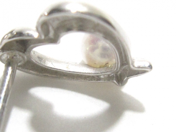 ミキモト ピアス K18WG×パール ハート mikimoto ジャンル 【公式通販】
