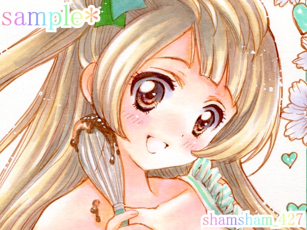 同人手描きイラスト☆ラブライブ！☆南ことりバレンタイン☆A4