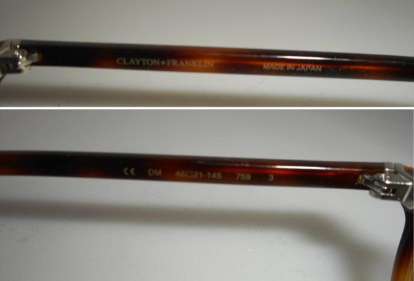 Clayton Franklin ボストン DM 46□21-145 759 3 ブラウン