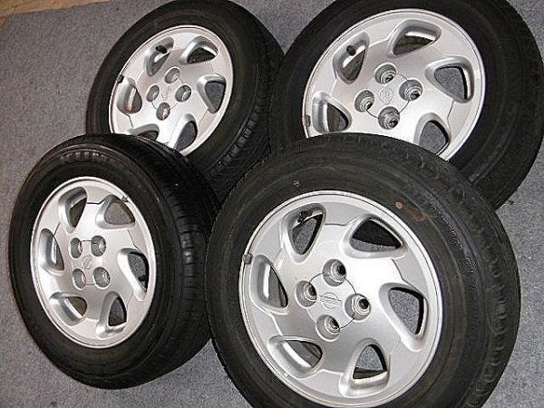 日産純正アルミホイール★山有タイヤ付き★185/65R14★4本セット