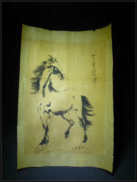 徐悲鴻の肉筆 （駿馬図）名品 中国の骨董品 藏品 。 徐悲鴻の肉筆 （駿馬図）名品 中国の骨董品 藏品 。 徐悲鴻の肉筆