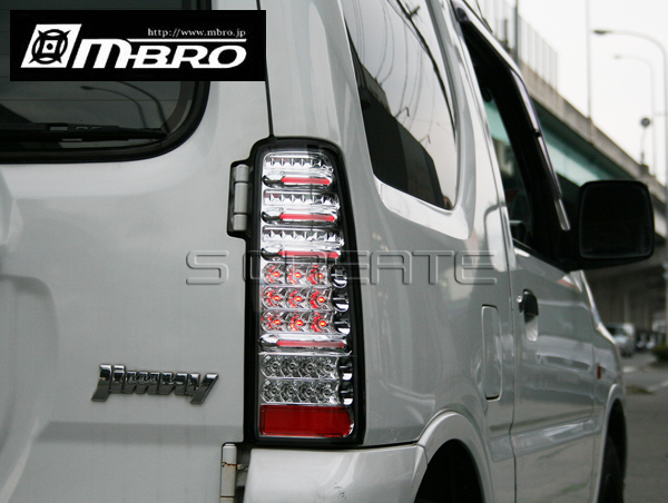 限)送料無料!【MBRO】ジムニー(JB23) LEDサンダーテール/クリア