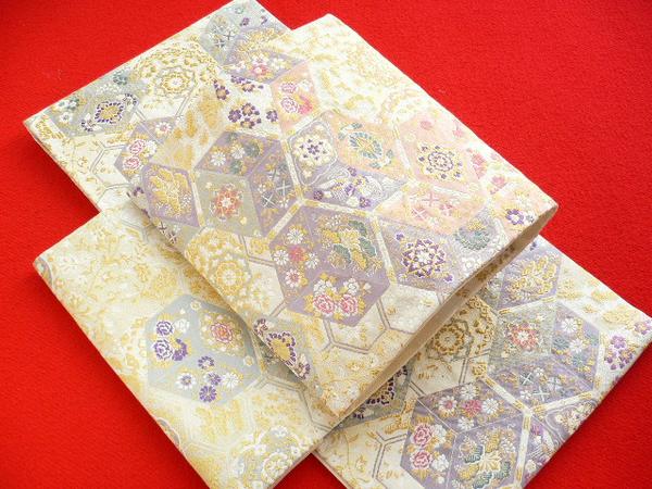 ～貝紫染料使用～西陣織高級袋帯＜至宝絵図/皇帝貝紫＞新品