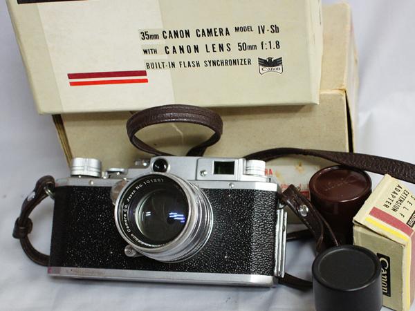 中古カメラ】 Canon キャノン model IV-Sb レンズ 50mm f:1.8 キヤノン