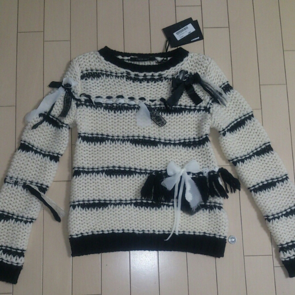 新品 TWIN SET フリンジリボンニット チェスティ ルネ トッカ