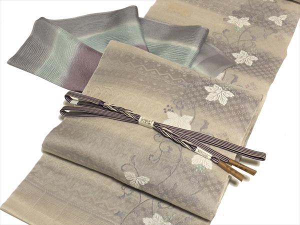 ■ONLY■143 弥栄 名古屋帯 五嶋紐 帯締め 帯揚げ ３点セット