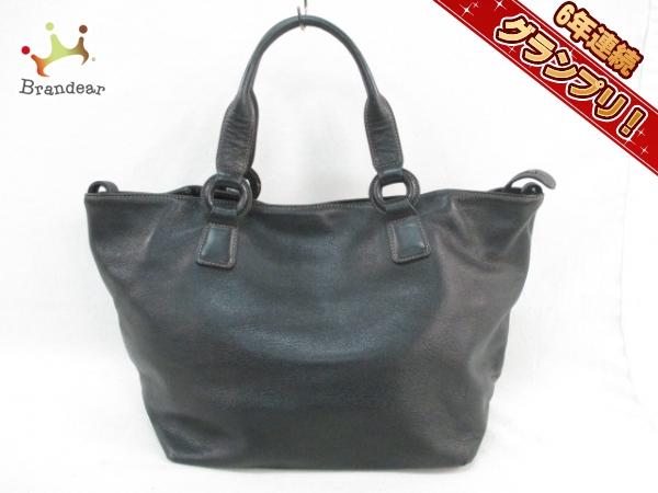 キタムラ ハンドバッグ 黒 大 レザー KITAMURA