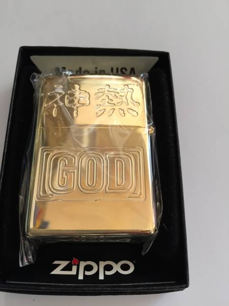 送無】ミリオンゴッド 神々の凱旋 Zippo ゴールドメタル付