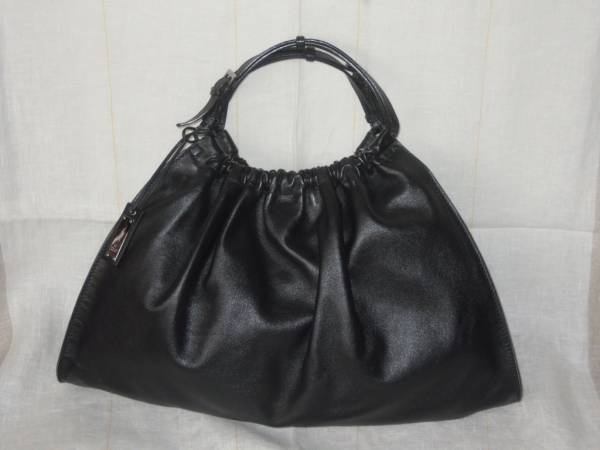 美品★GUCCI グッチ レザーバッグ 黒