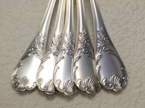 Christofle クリストフル マルリー デザートスプーン 5本 美品
