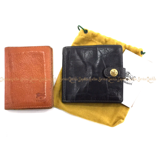 イルビゾンテ 計2点 財布 レザーカードケース 保存袋付