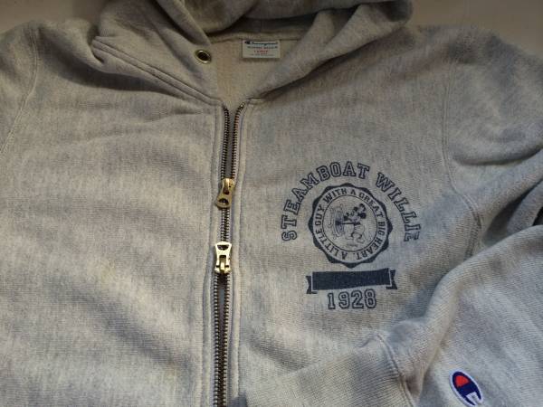 ディズニー■リバースウィーブパーカー■Wジップ■美品ビームス