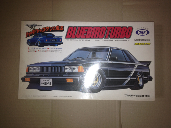 1/24マルイブルーバードSSSターボSハの字シャコタンで走る