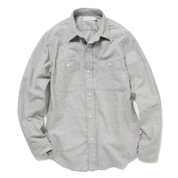 新品 HEAD PORTER PLUS エルボーパッチシャツ ヘッドポーター