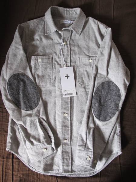 新品 HEAD PORTER PLUS エルボーパッチシャツ ヘッドポーター