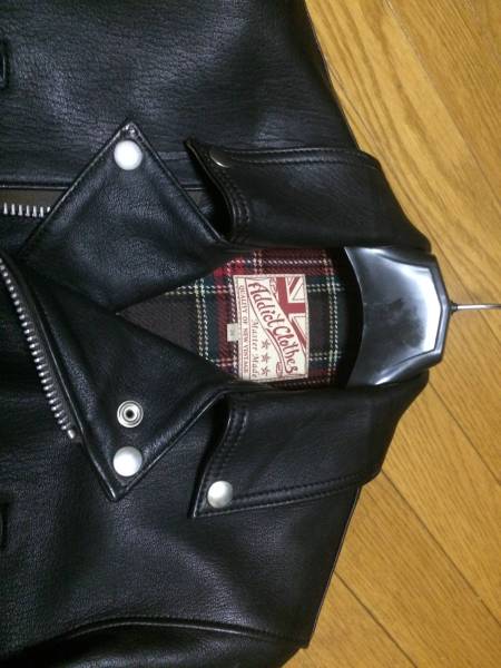 addict 希少！addict clothes AD-02 34 ルイスレザー ライトニング clothesライダースAD-03イエロー 34 ルイスレザー