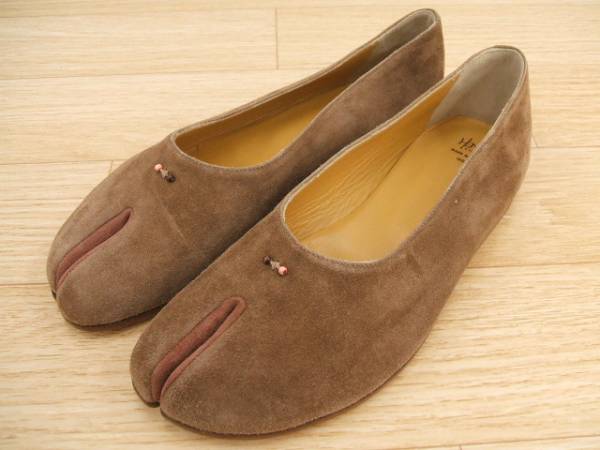 6-0226▲HENRY CUIR/足袋フラットシューズ/アンリークイール