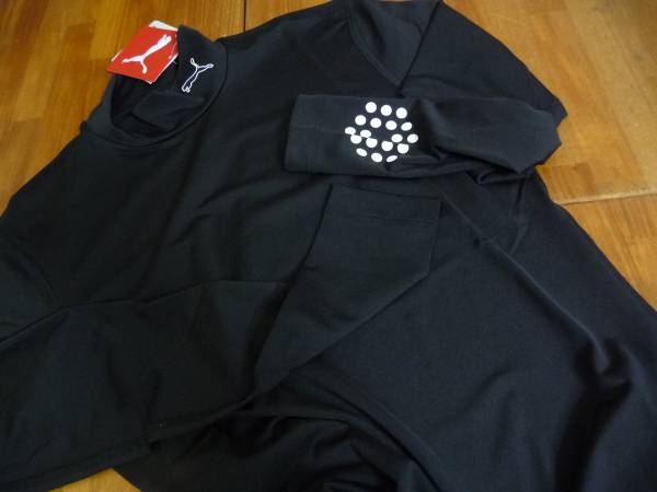 USプーマ コブラWネーム冬春 新作モックシャツ黒M100円～