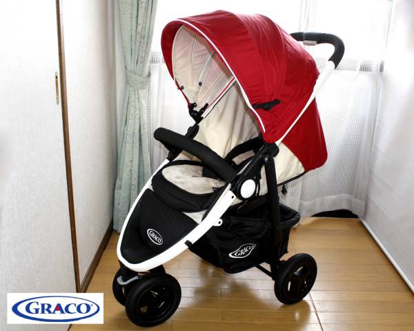 【美品】GRACO グレコ シティトレック 3輪ベビーカー 付属品あり ◇Q◇超美品 GRACO シティトレック3輪ベビーカー◇グレコ