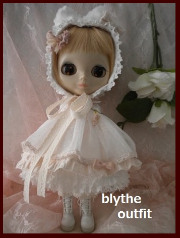 ★ブライスアウトフィット★ピンク＆ホワイト　ねこ耳.....*