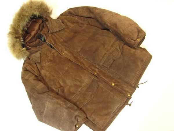 定価約8万【ゼンノメン】フェザー100%レザーダウンジャケットL