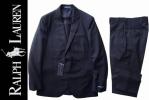 ◆POLOラルフローレン◆伊製スーツ濃紺ストライプ39L 新品本物