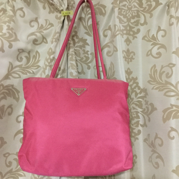 プラダカナパ ピンク prada トートバッグ PRADA - ギャランティカード