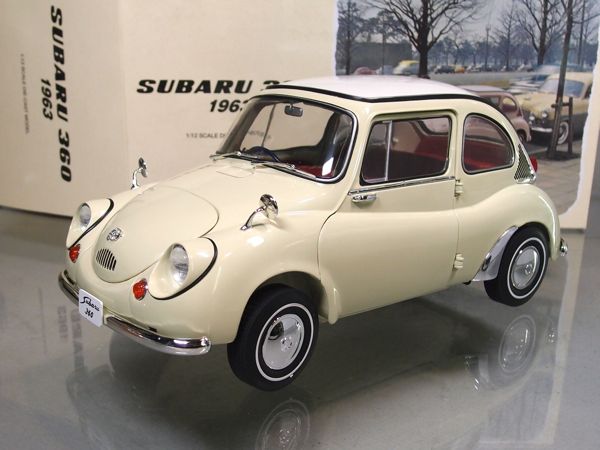 ☆エブロ 1/12 スバル360 (SUBARU360) 1963 アイボリー☆ 極美品
